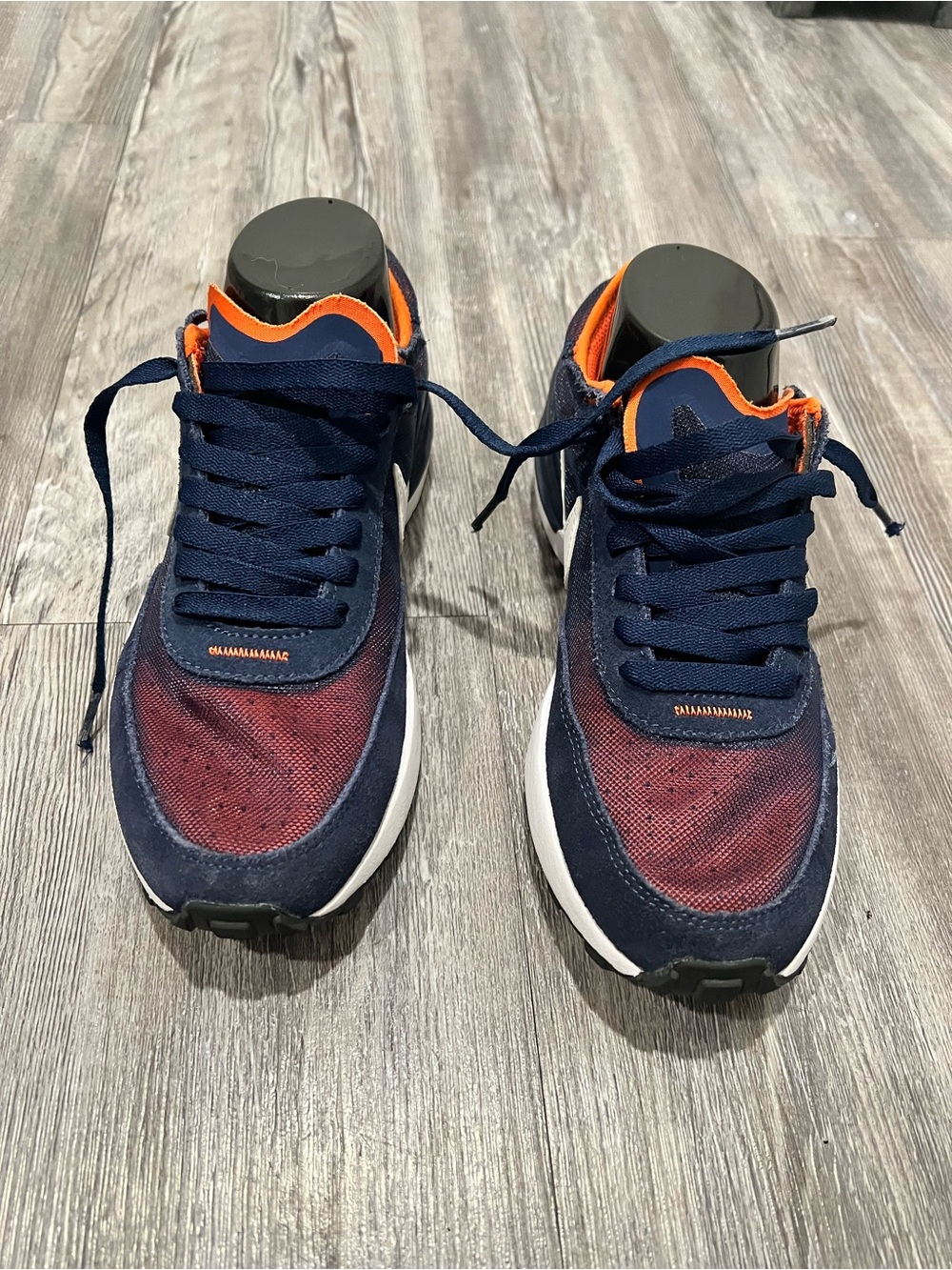 Nike Orange and Navy Kids' Athletic Sneakers - Picture 2 of 6